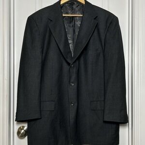 Luca Rossi Charcoal Gray Pinstripe Superior 150's Disegno Collezione Blazer